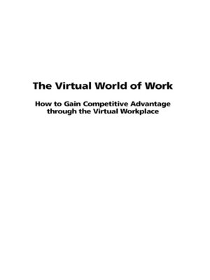 cover image of The Virtual World of Work